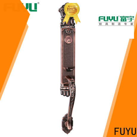 FUYU high security zinc alloy grip handle door lock on sale for entry door