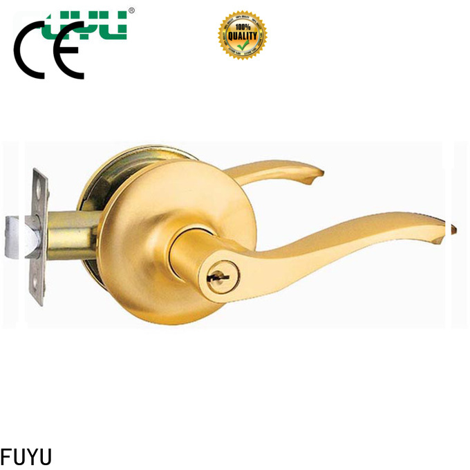FUYU lever handle door lock with international standard for wooden door