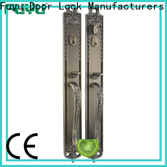 FUYU custom zinc alloy handle door lock on sale for indoor