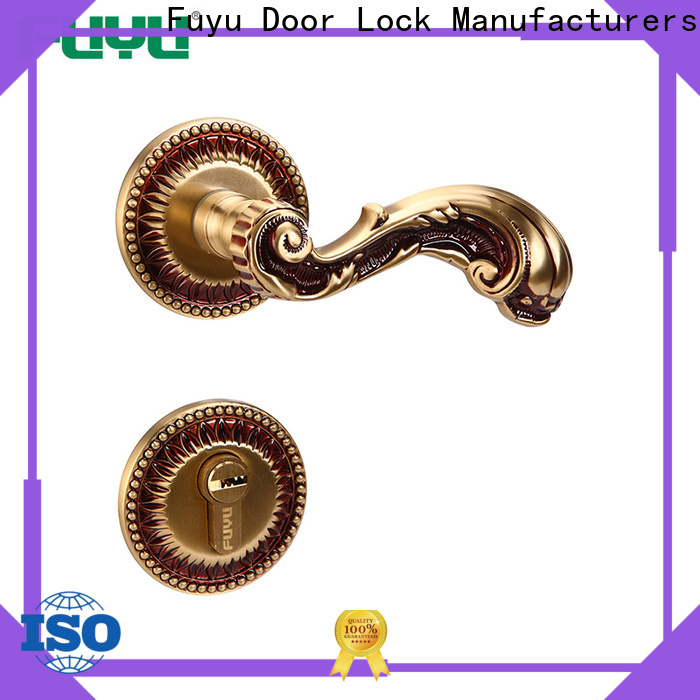 oem wholesale brass door lock lever on sale for wooden door