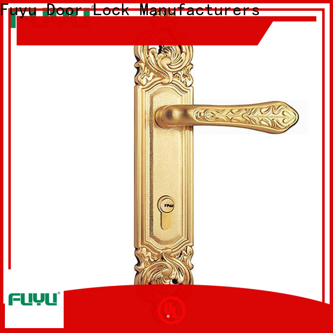 FUYU custom zinc alloy handle door lock meet your demands for mall