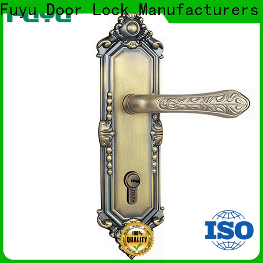FUYU online door lock design with latch for entry door