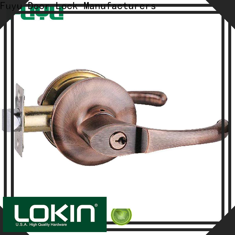 FUYU cylindrical lever locks with international standard for entry door