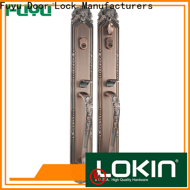FUYU handle door lock manufacturer for wooden door