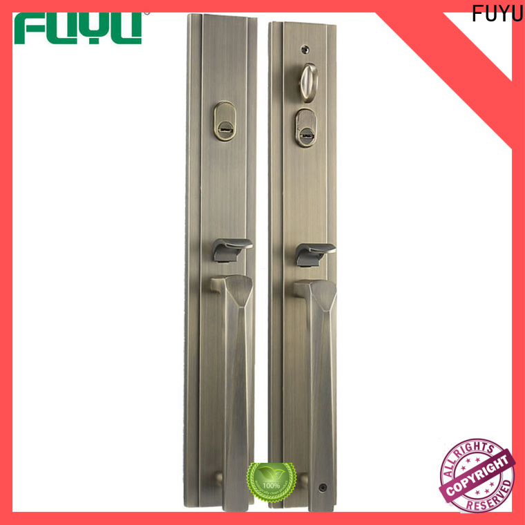 FUYU main zinc alloy grip handle door lock on sale for mall