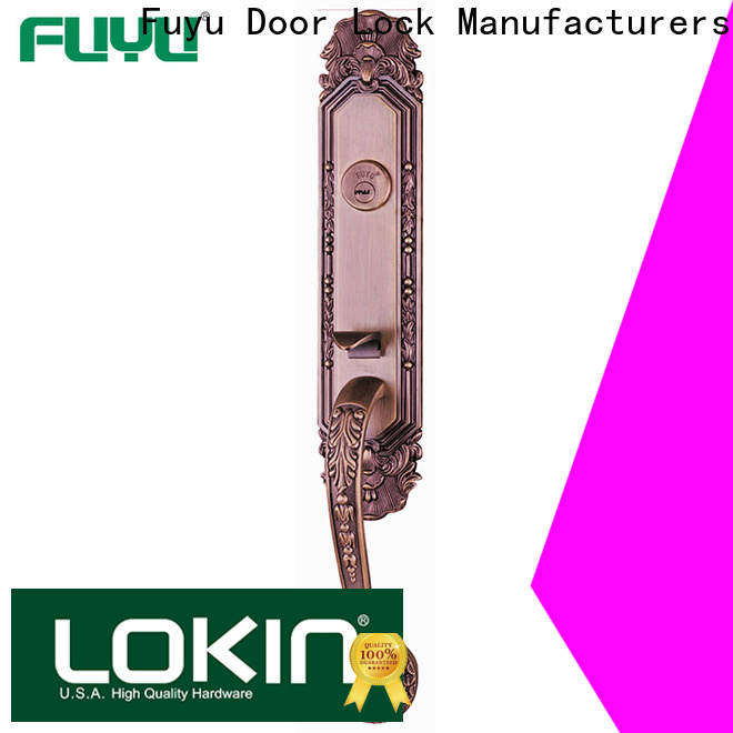 FUYU durable zinc alloy grip handle door lock on sale for entry door
