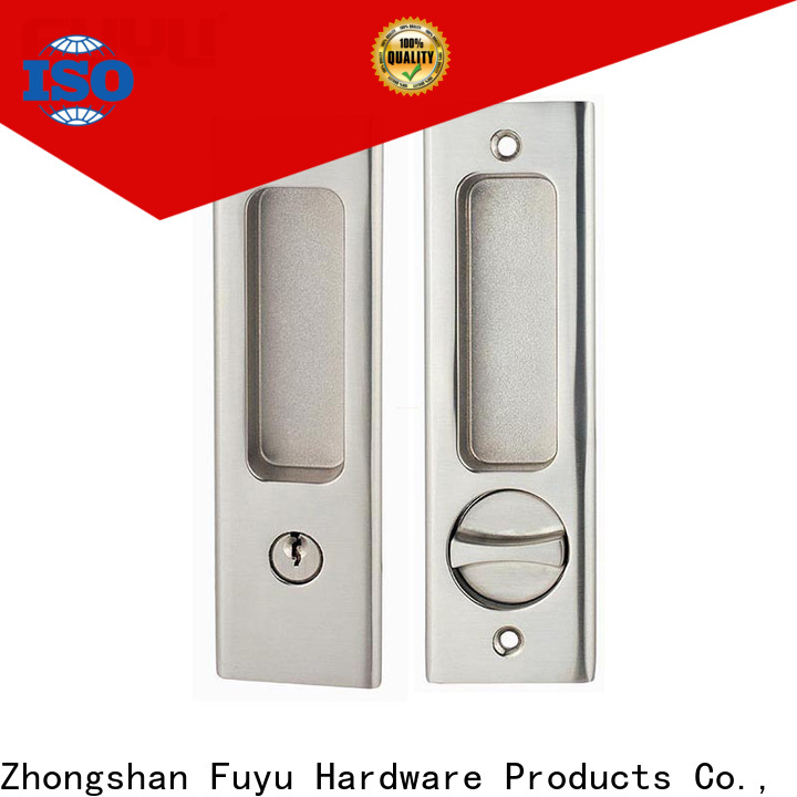 FUYU oem sliding door locks and handles manufacturer for mall