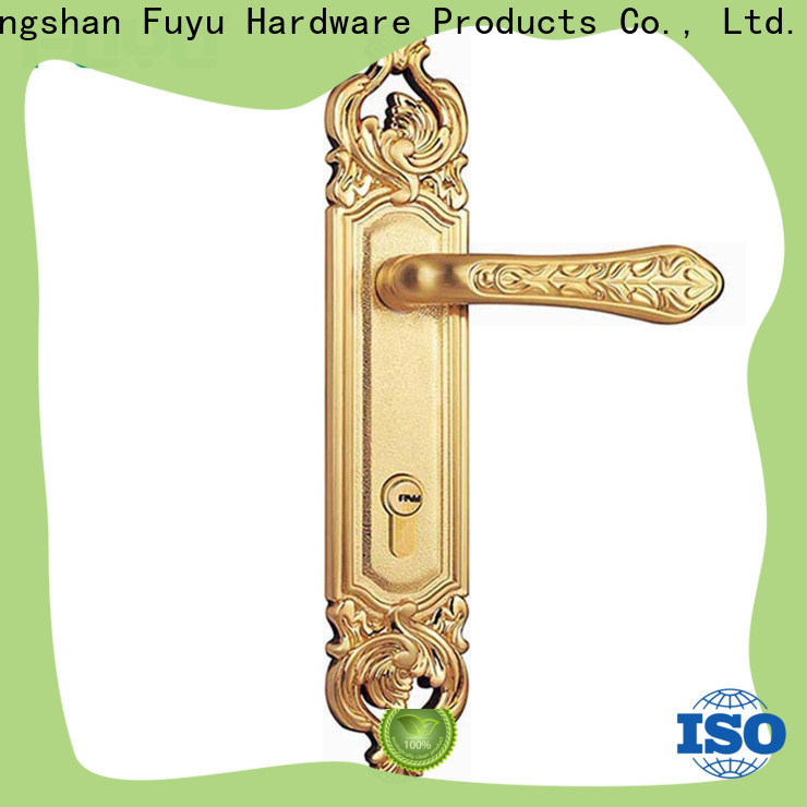 FUYU key zinc alloy mortise handle door lock with latch for shop