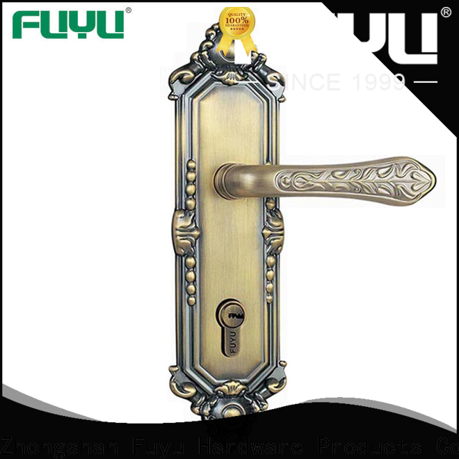 custom panel lever handle door lock with international standard for shop