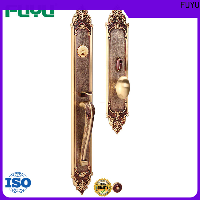 FUYU grip handle door lock for sale for mall