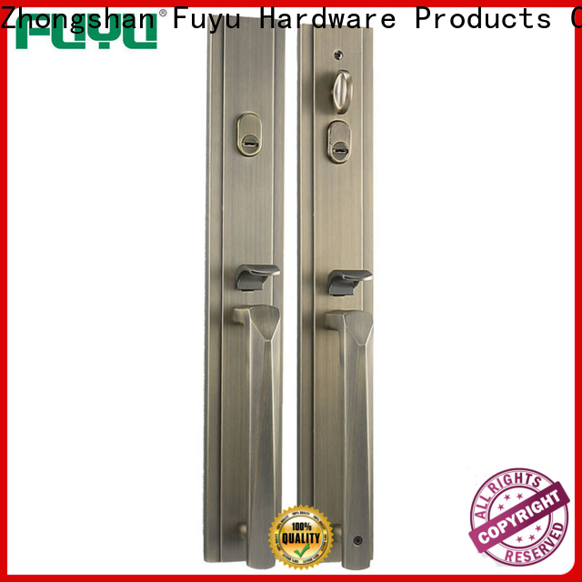 FUYU high security zinc alloy handle door lock with latch for shop