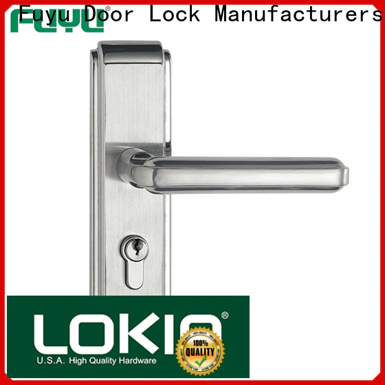 custom panel lever handle door lock with international standard for wooden door