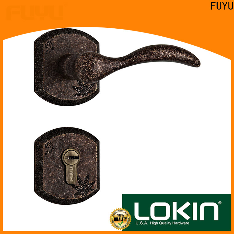 FUYU high security brass door locks and handles meet your demands for mall