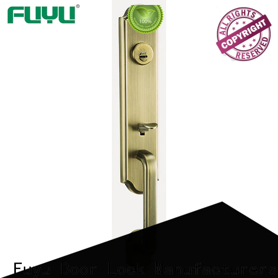 FUYU high security zinc alloy entry door lock with latch for mall