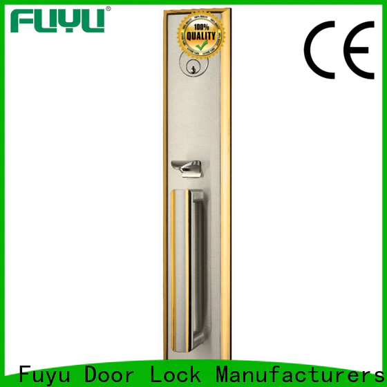 FUYU big zinc alloy door lock for timber door with latch for entry door