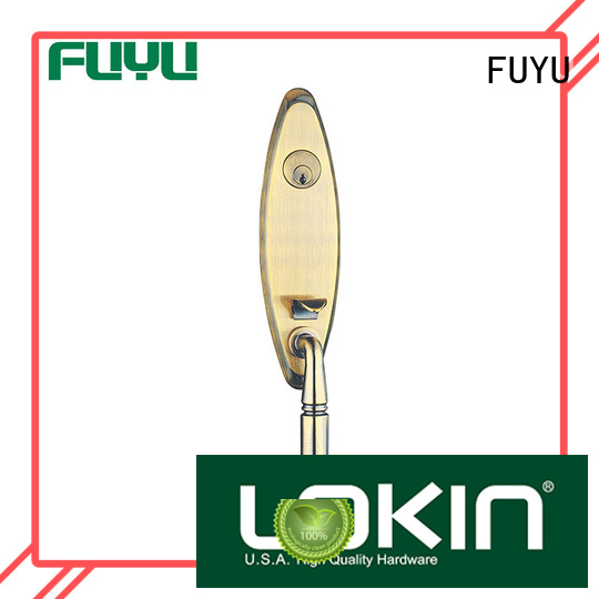 FUYU durable zinc alloy mortise door lock with latch for shop