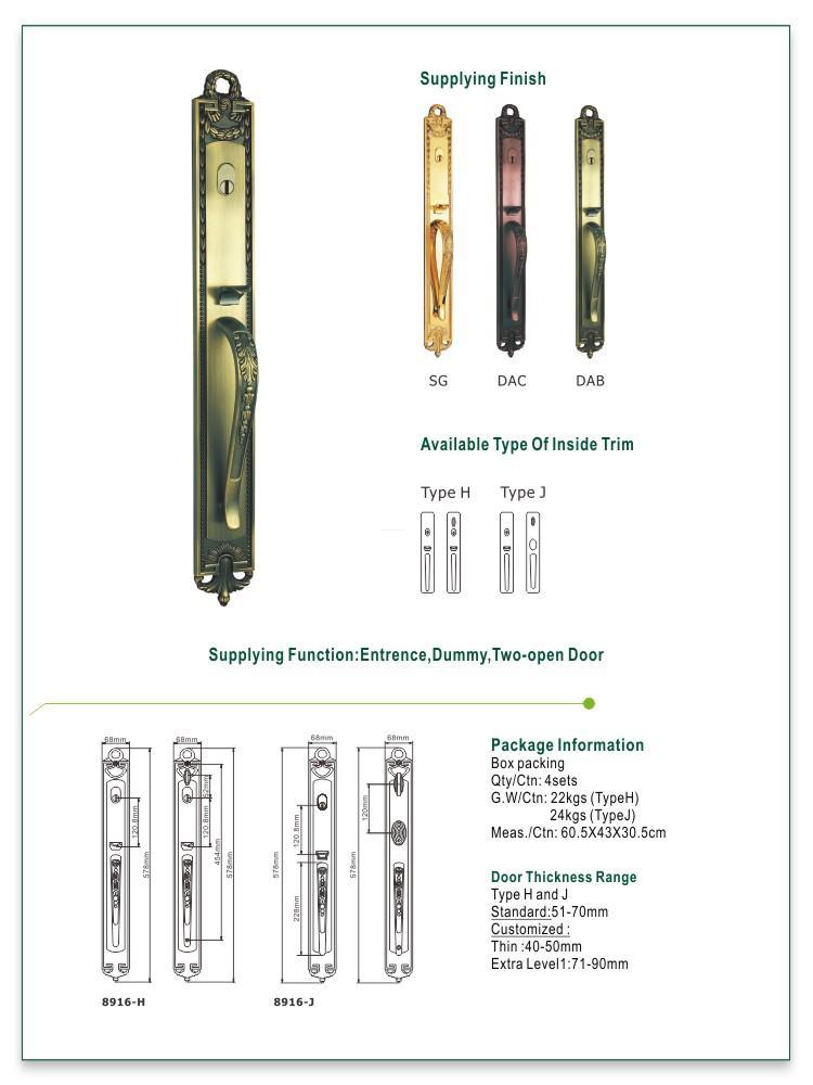 FUYU grip handle door lock supplier for wooden door-1