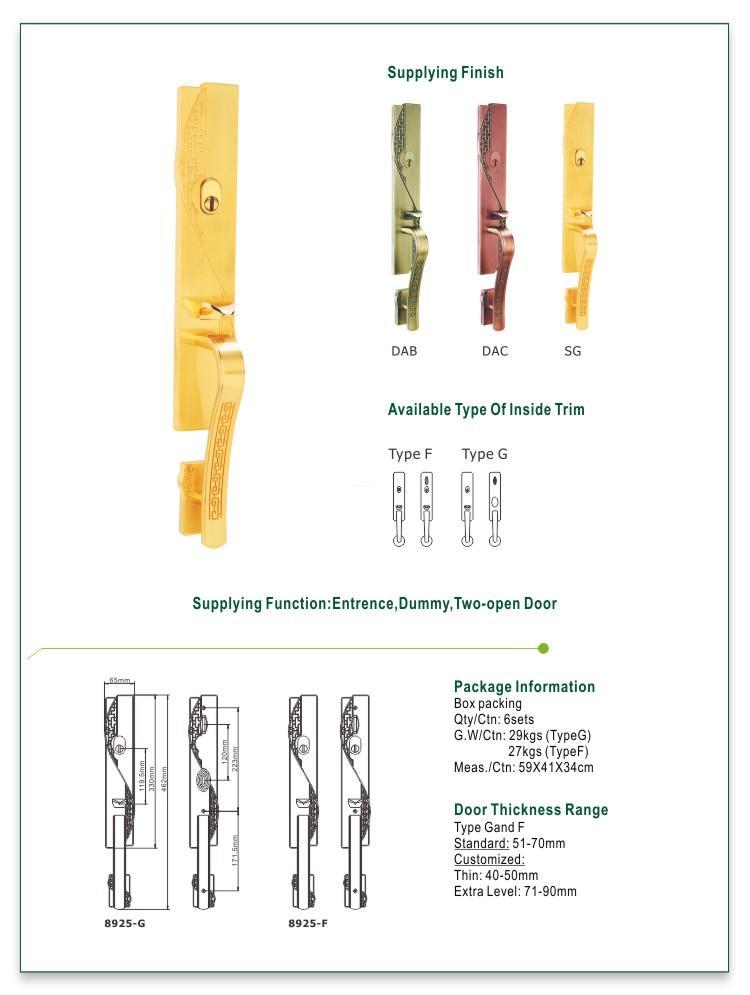 FUYU handle door lock manufacturer for mall-1