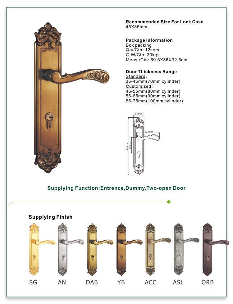 FUYU lock mortise door handle manufacturers for entry door-1