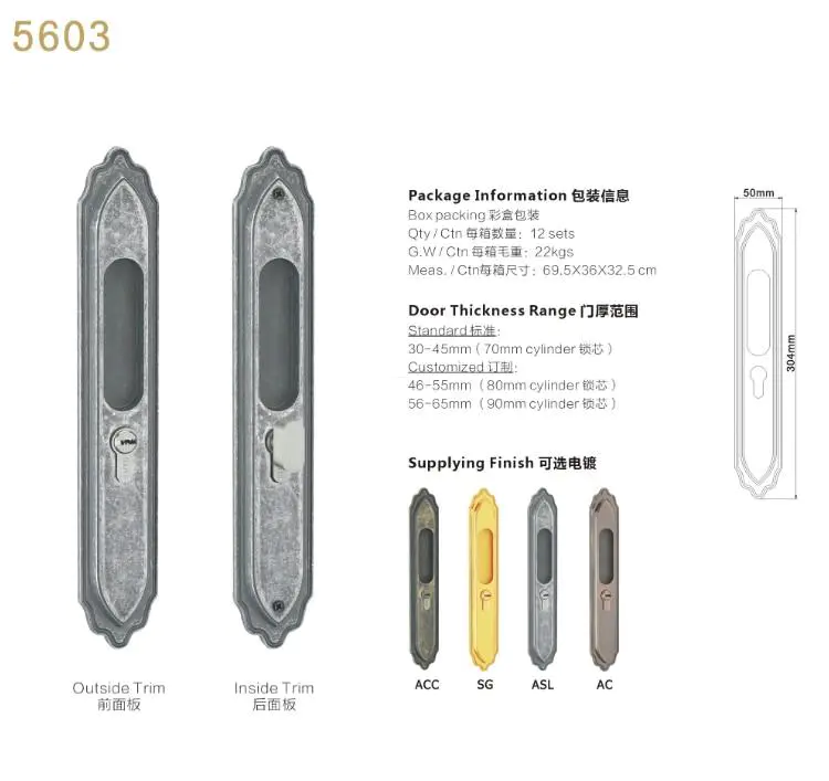 FUYU high-quality sliding door deadlock factory for home