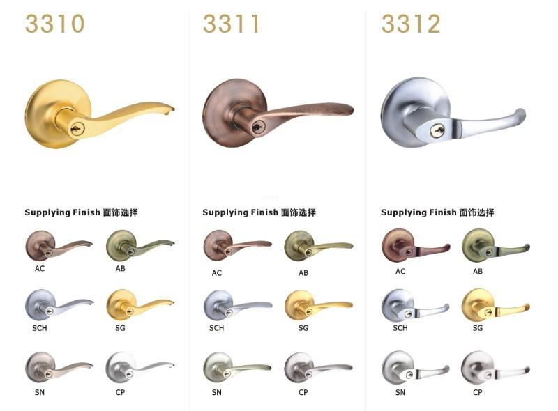 FUYU door handles and locks with international standard for toilet