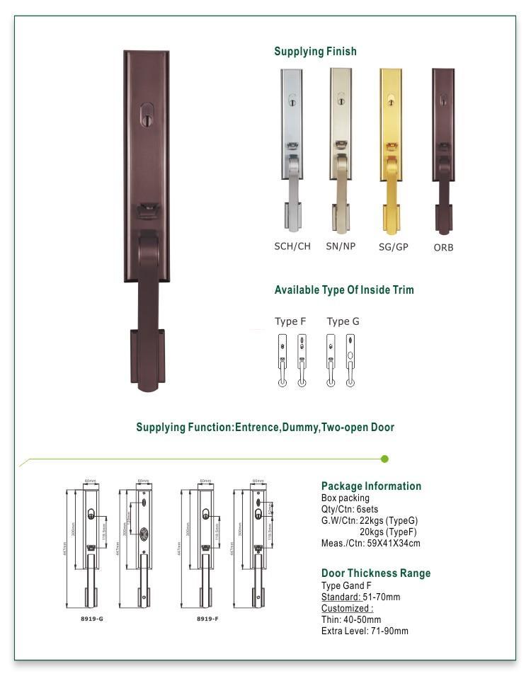 FUYU high security american door lock supplier for wooden door