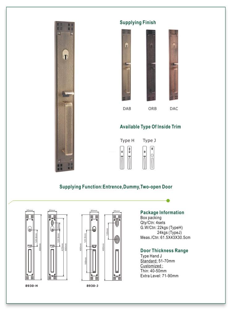 FUYU oem grip handle door lock manufacturer for entry door-3