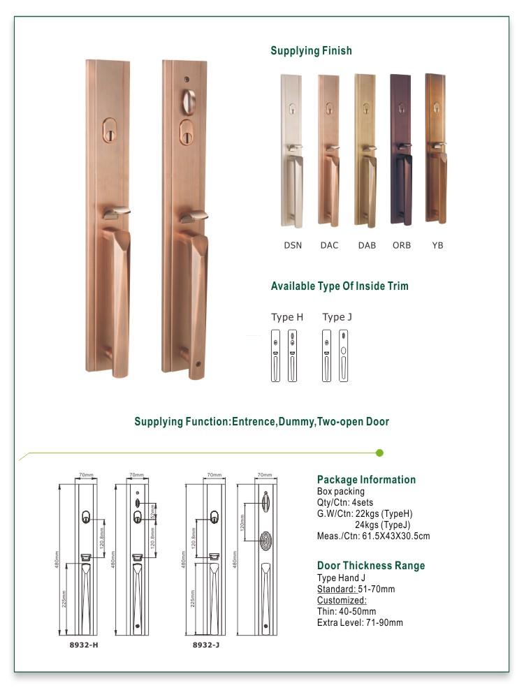 FUYU antique mortise lock set suppliers for wooden door-1