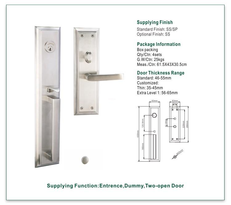 FUYU lock custom keyless entry deadbolt lock for business for mall-1