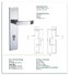high security mortise handle lock with international standard for residential