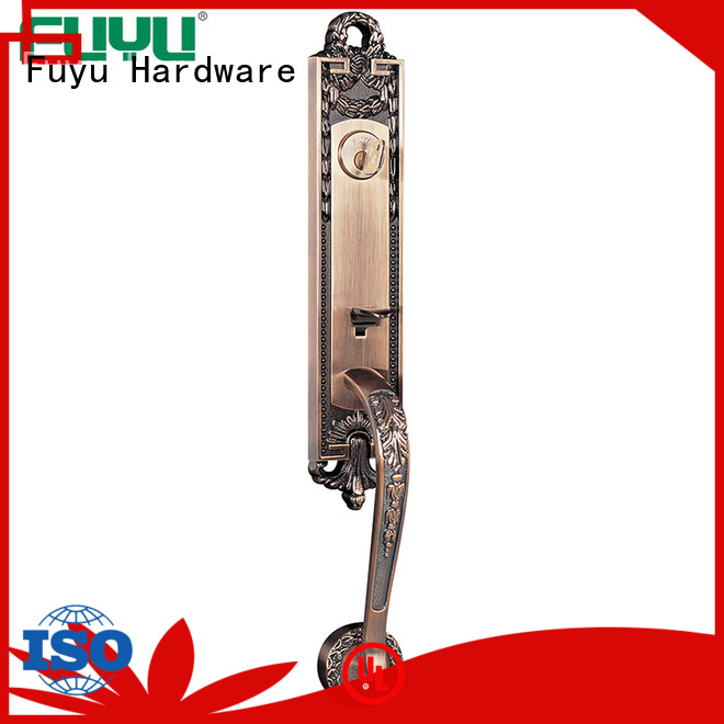 FUYU durable zinc alloy handle door lock with latch for entry door