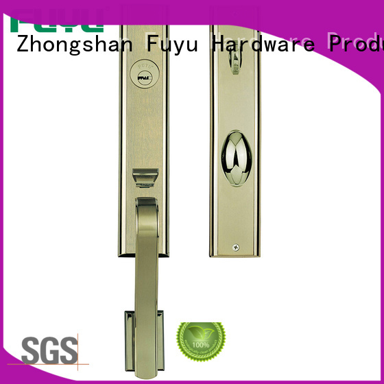 FUYU exterior zinc alloy door lock for timber door with latch for shop