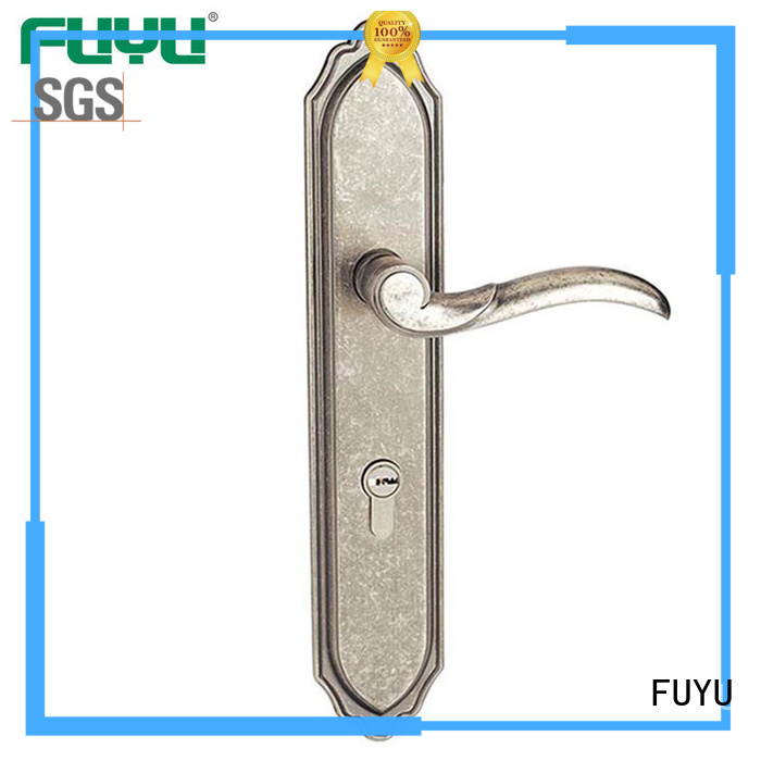 FUYU best panel lever handle door lock with international standard for wooden door
