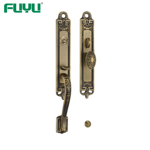 High quality solid brass grip handle locks for villa gate door