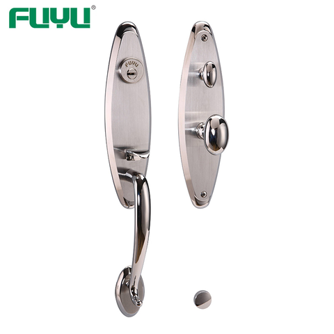 Stainless steel 304 grip handle lock for entrance door
