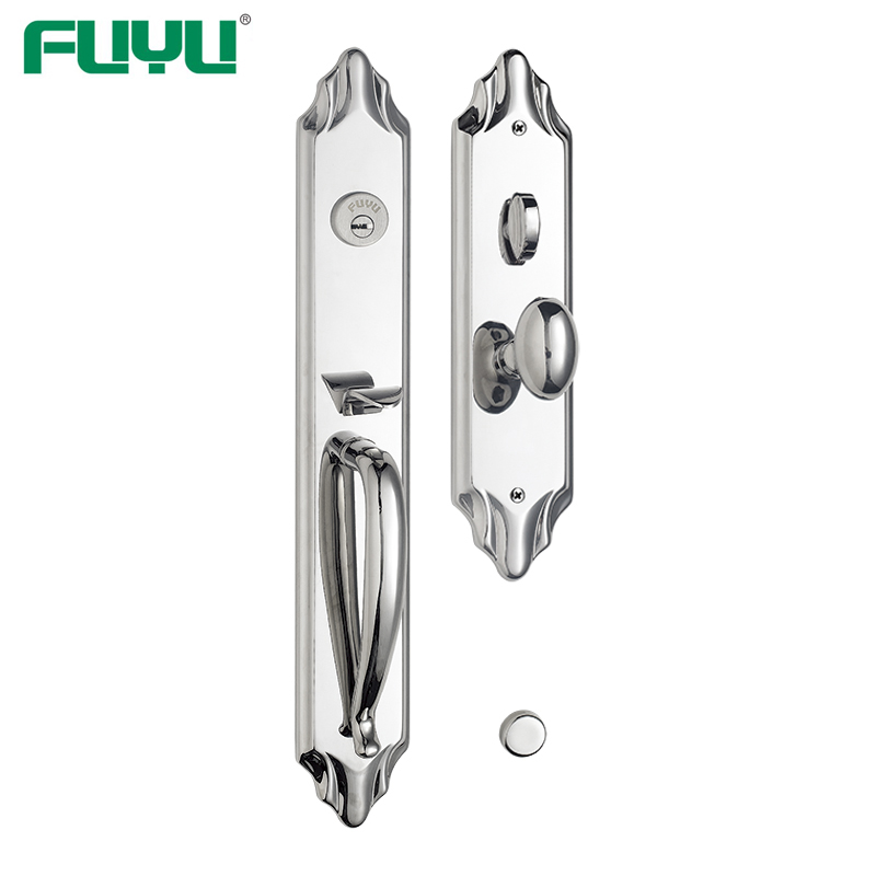 product-FUYU lock-Sus 304 double side entrance door handle lock for two open door-img