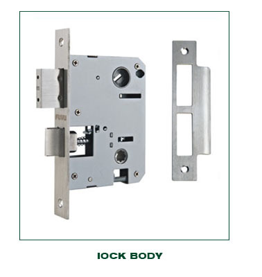 Sus 304 double side entrance door handle lock for two open door