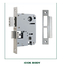 FUYU big zinc alloy door lock with latch for indoor