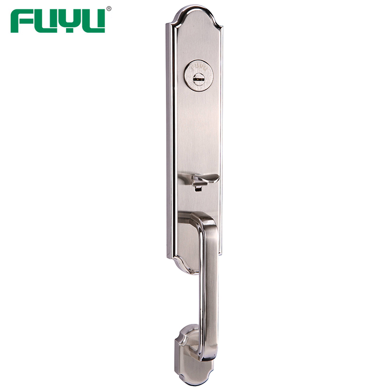 Zinc alloy die-cast European door handle lock for exterior doors-FUYU lock-img