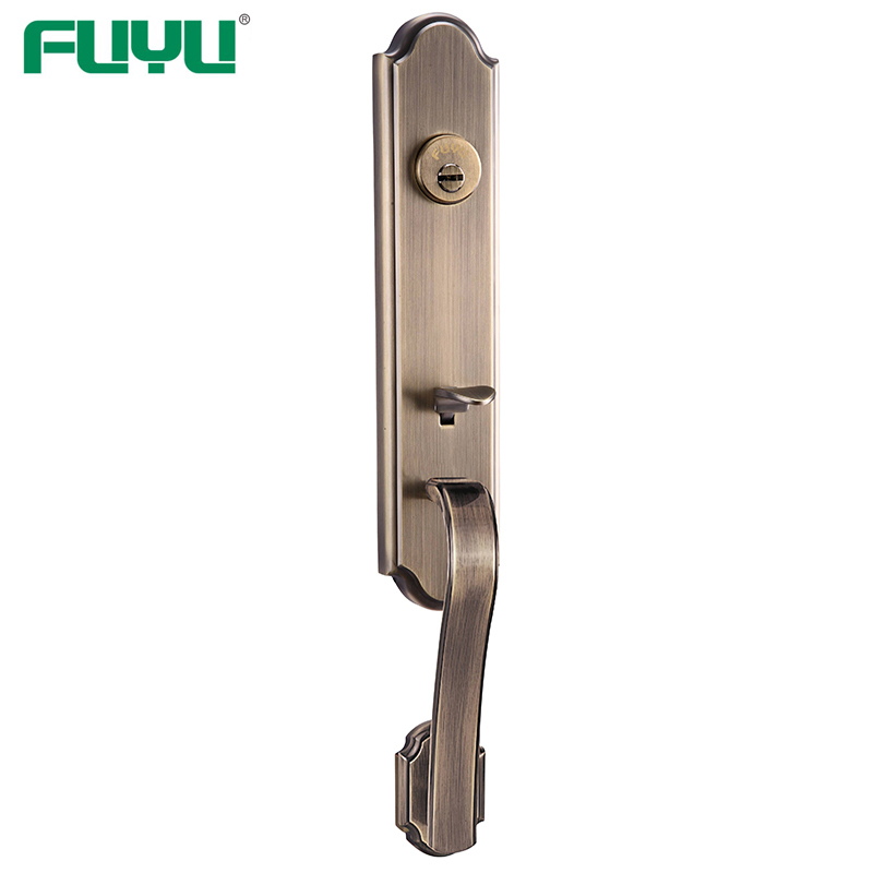 Zinc alloy tubular wooden door locks luxury