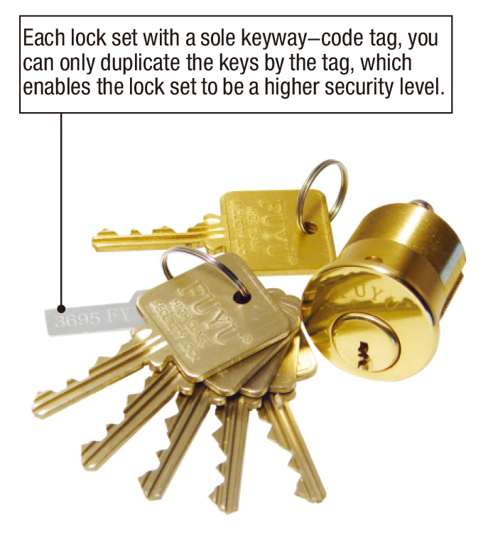 FUYU selling outdoor keyless door lock with latch for indoor-5