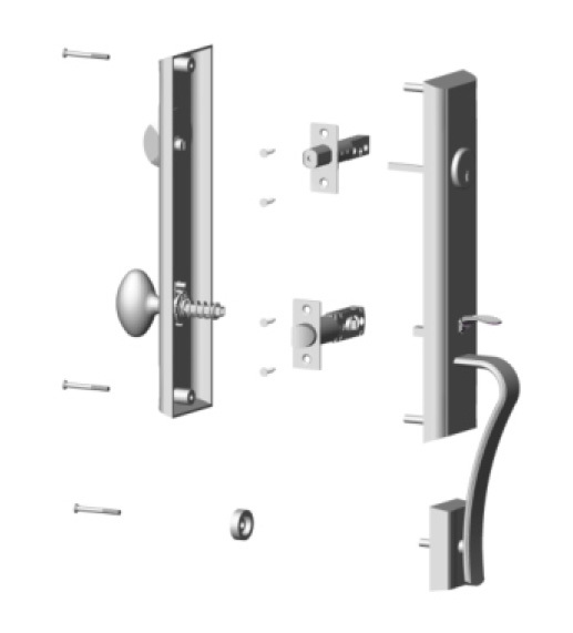 FUYU high security zinc alloy villa door lock on sale for shop