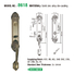 quality grip handle door lock manufacturer for entry door