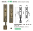 quality zinc alloy door lock for wooden door entrance with latch for shop