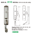 high-quality zinc alloy mortise door lock gate with latch for indoor