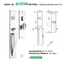 quality stainless steel mortice lock cylinder on sale for wooden door