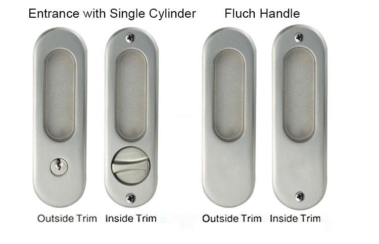 FUYU high security american style zinc alloy door lock with latch for mall-1