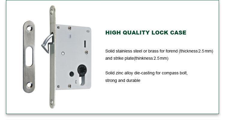 FUYU long zinc alloy entrance door lock with latch for indoor