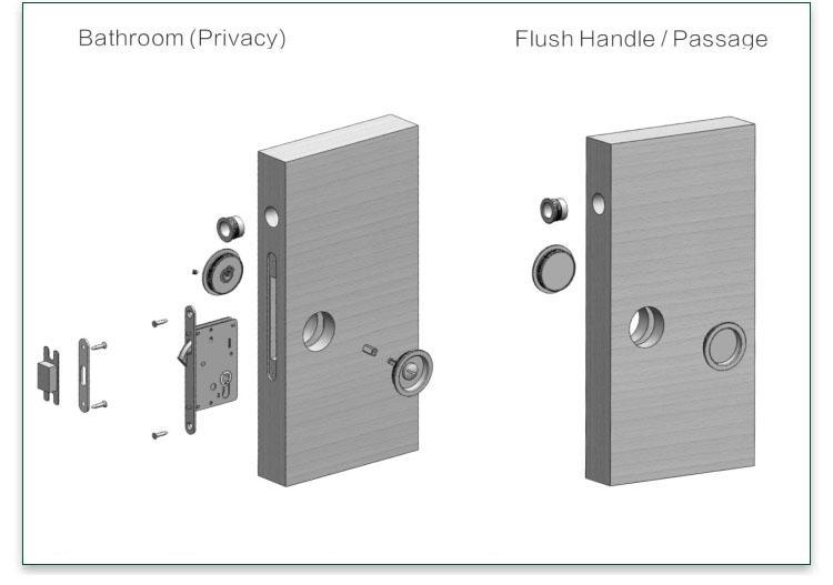 FUYU high quality sliding door lock with key supplier for home