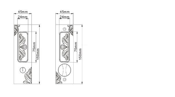 FUYU oem slide bolt lock manufacturer for wooden door-2